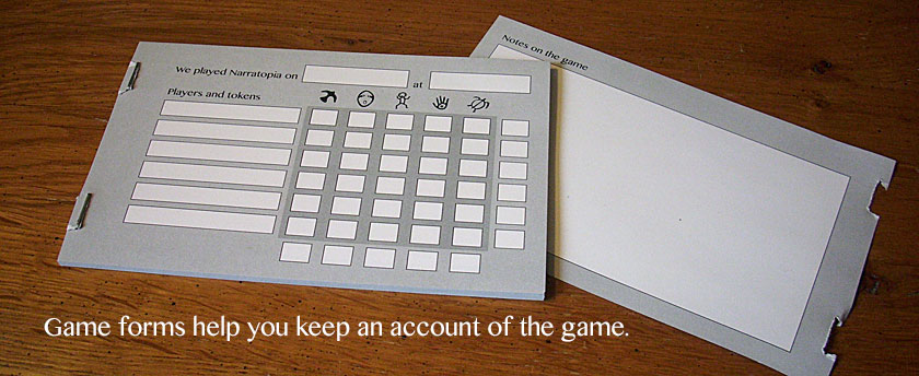 Game forms help you keep an account of the game.